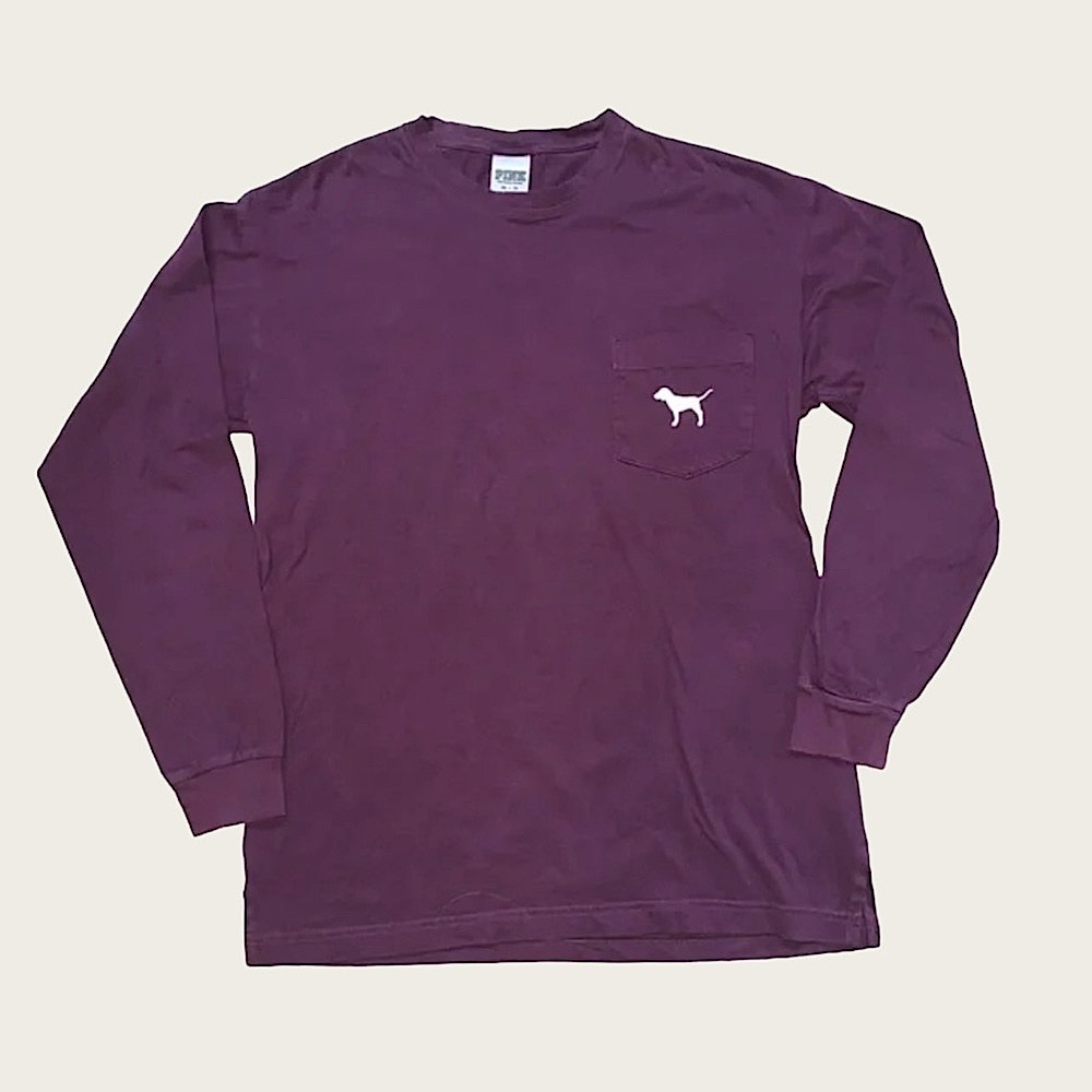 PINK Victoria's Secret Purple Long Sleeve Tee